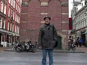 A horny tourist loves fucking in the red light district