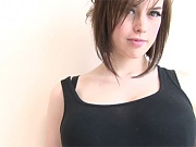Cute chick loves showing her pretty giant teenage titties 