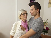 This housewife loves a young cock