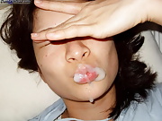 Real amateur facial cumshots 