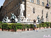 Sexy transsexual Nikki visiting Italy