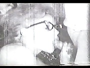 Vintage Video Of A Cock Sucking Goddess In Stylish Glasses Of 60's Era