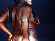 Ebony Whale Slut with Black Tits Showing Black Booty 